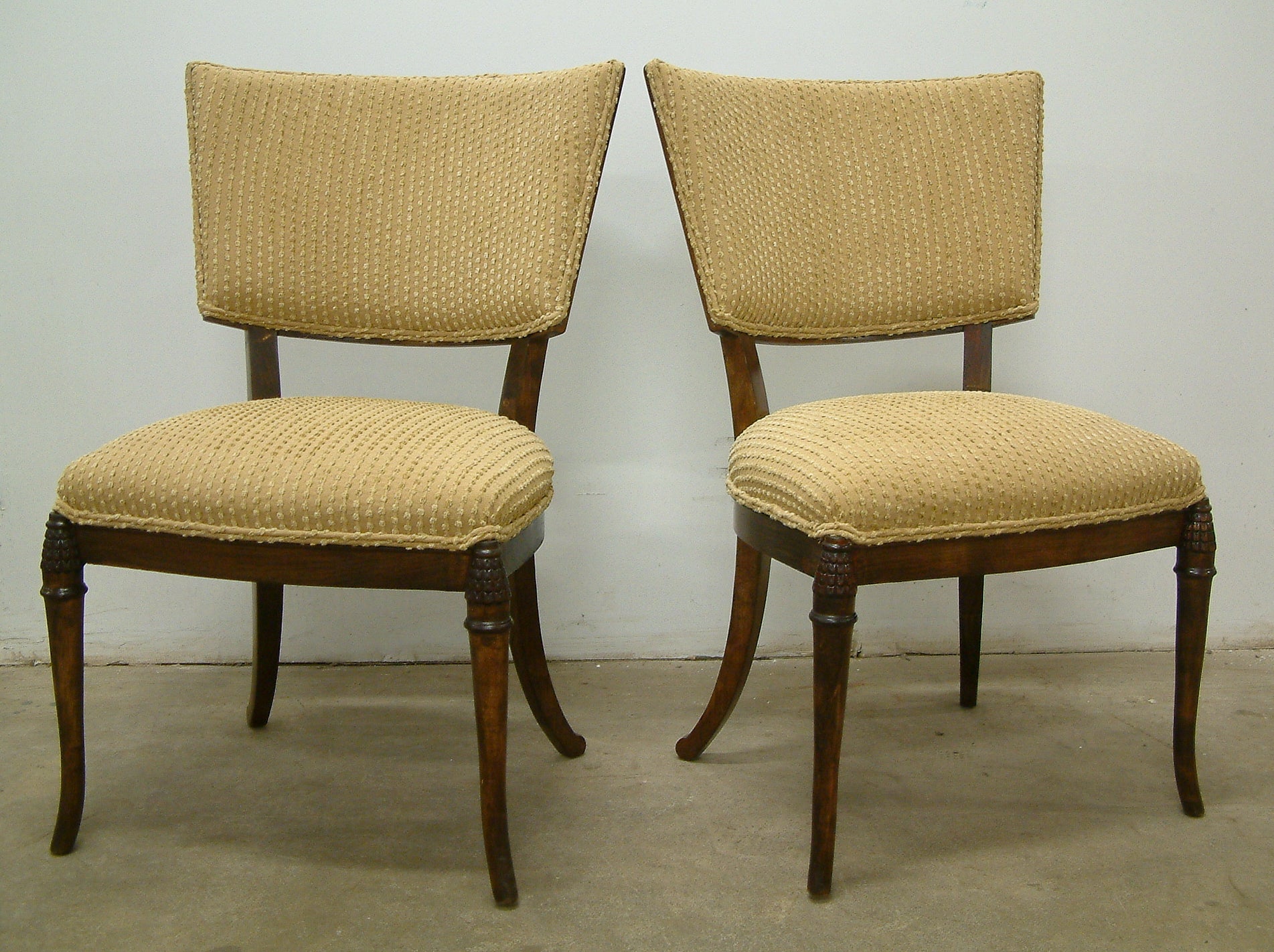 Pair of Klismos Chairs For Sale